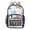Watercolor Airplane Pattern, variant on PVC Transparent Backpacks Clear Backpack for Travel and Outings Rainbow-colored Stars and Dots
