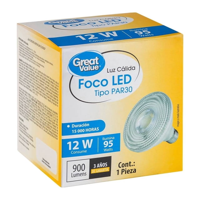 Foco Great Value Led Par 30 12w Transparente