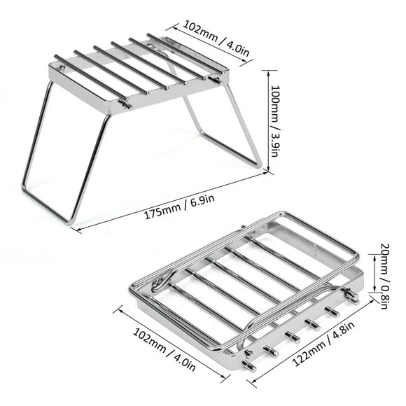 Stand Multifunctional Folding Campfire Grill Portable Stainless Steel Camping Grill Grate Gas Stove Stand