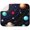 Nebula Al, variant on Fantasy Butterfly and Moon Drying Mat - Super Absorbent Microfiber Countertop Mat, 3-Layer Thick Dish Rack Pad, Machine Washable (Dreamy Celestial Theme)