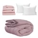thumbnail image 1 of Edredón King Size Homy Lila + Sábanas Royal + Almohadas Royal Twin, 1 of 8