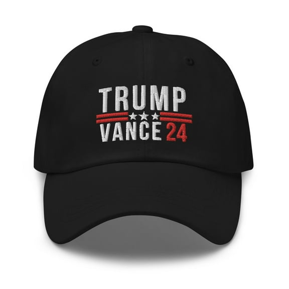 Trump Vance 2024 Hat, Trump Vance 2024 Hat, Dad Hat, Republican Ticket 2024, Republican 2024, 2024 Presidential Election (Black)