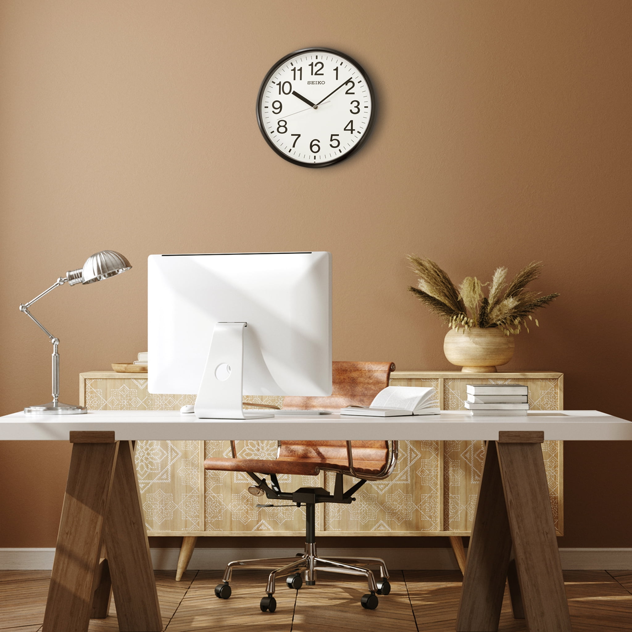 Seiko QXA756KLH Wall Clock, Black