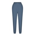 thumbnail image 3 of hotojiny Fall Womens Sweatpants Elastic Waisted V Crossover Joggers Baggy Athletic Trousers with Pockets, 3 of 6