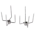 thumbnail image 2 of 2Pcs BBQ Rotisserie Meat Forks Clamp Grill Meatpicks Stainless Steel Barbecue Skewer, 2 of 5