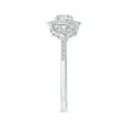 thumbnail image 3 of ANGARA Natural 0.35 Ct. Diamond Halo Engagement Ring in 14K White Gold for Women (Ring Size: 3.5), 3 of 9