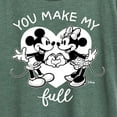 thumbnail image 3 of Disney - Mickey & Friends - Minnie & Mickey - You Make My Heart Full - Women's Short Sleeve Graphic T-Shirt, 3 of 5