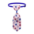 thumbnail image 3 of Yhmxh 4th of July Pet Necktie, Adjustable American Flag Collar Bows Patriotic Red White Blue Star Stripes Dog Cat Bow Tie Collar, Cute Independence Day Pet Costume Accessory for Small Medium Pets, 3 of 7