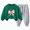 T283-Dark Green, variant on NOLDARES Toddler Baby Boy Fall Winter Outfit Striped Animal Printed Long Sleeve Sweatshirt Elastic Waist Pants 2Pcs(T283-Yellow)