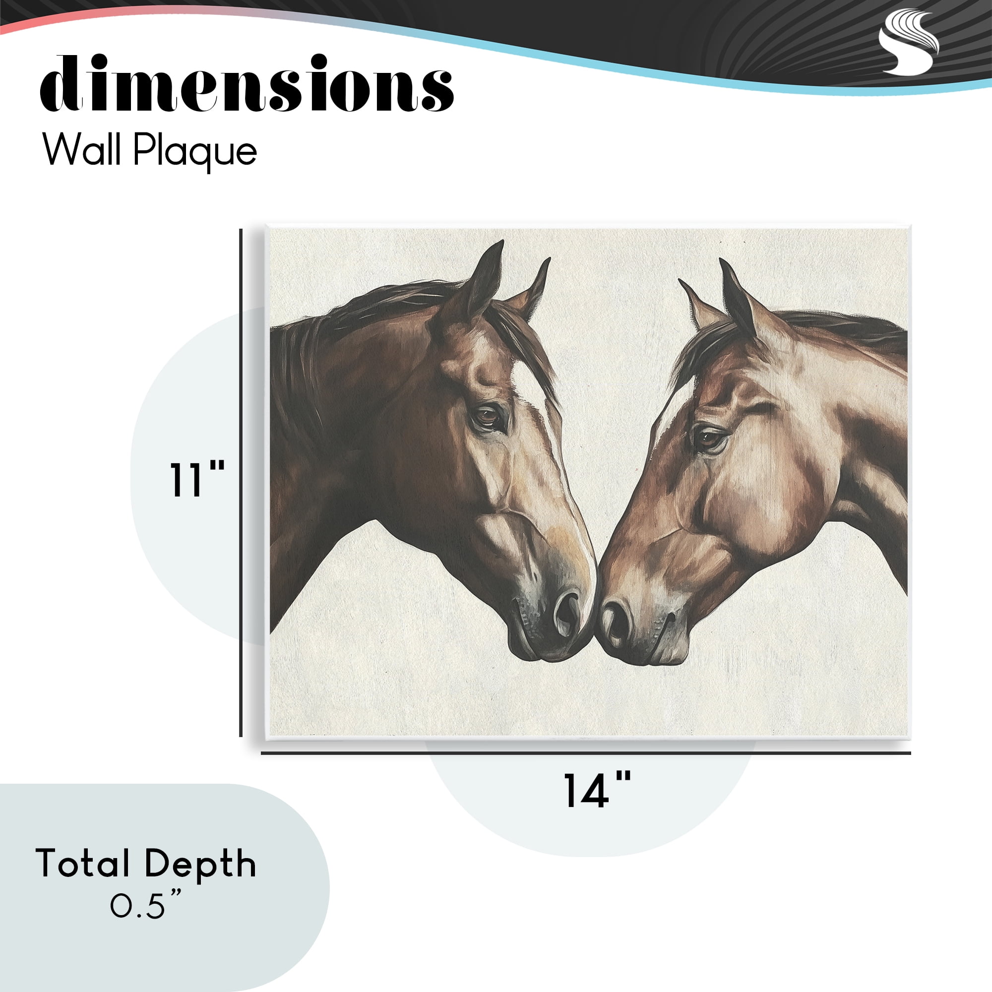 Stupell Industries Equine Companions Pair Wall Plaque Art, design by Svetlana Aleynikova