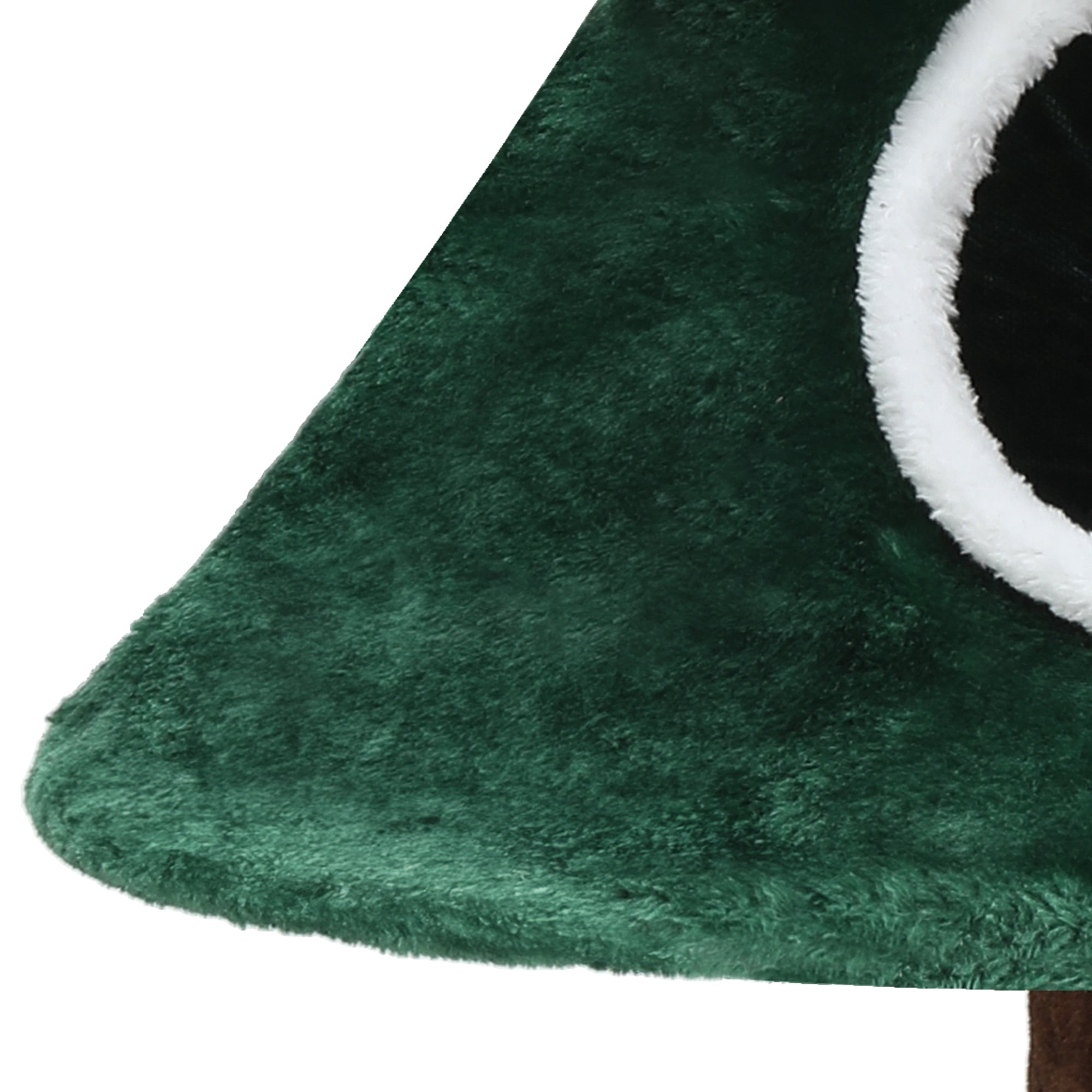 Uforic 52" Large Christmas Cat Tree Tower with 2 Condos &Teaser Plaything, Green