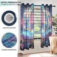 thumbnail image 5 of Unicorn and Flowers Blackout Curtains Thermal Insulation 63 inch Grommet for Bedroom Living Room Bathroom Kitchen Windows 2 Pack, 5 of 6