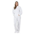 thumbnail image 3 of Footed Pajamas - Arctic White Adult Hoodie Fleece One Piece - Adult - XSmall (Fits 5'2 - 5'4"), 3 of 5