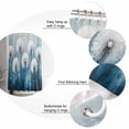 thumbnail image 5 of 60x72 Inch Shower Curtains for Bathroom White Spring Floral Fabric Bath Curtain Decor Blue Modern Oil Painting Pastoral Waterproof Restroom Curtains Shower Set Accessories with 12 Hooks 60 Inch, 5 of 6