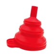 thumbnail image 4 of Lipstore Silicone Foldable Funnel Kitchen Funnel Lightweight Kitchen Gadgets Accessories Red, 4 of 8