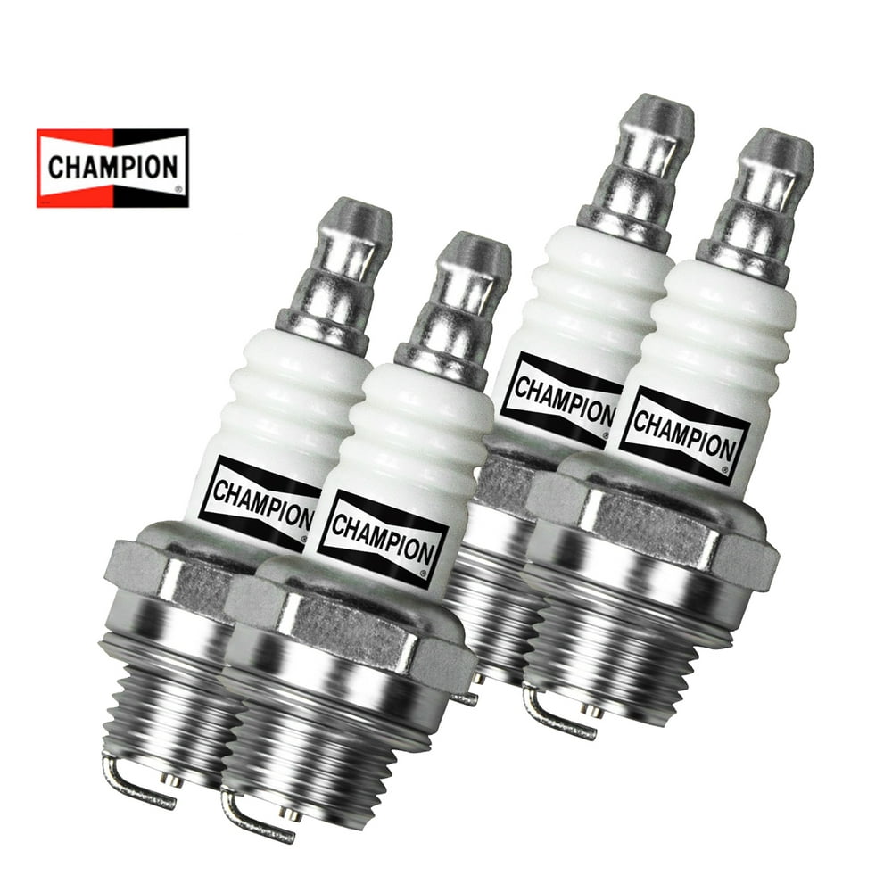 Small Engine Spark Plug for Lawn Equipment, (4 Pack) Champion CJ8 (843
