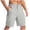 Gray, variant on lcziwo Mens Shorts Casual Big and Tall Relaxed Fit Summer Elastic Waist Hiking Shorts Beach Travel Golf Dress Shorts with Zip Pockets Khaki XL