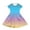 Light Blue(Gradient), variant on CCRFTGI Dresses for Kids Girls Size 10-12 Basic Short Sleeve Summer A Line Swing Skater Dress Cute Gradient Dresses Holiday Girls Clothes Fashion Blue 12-13 Years