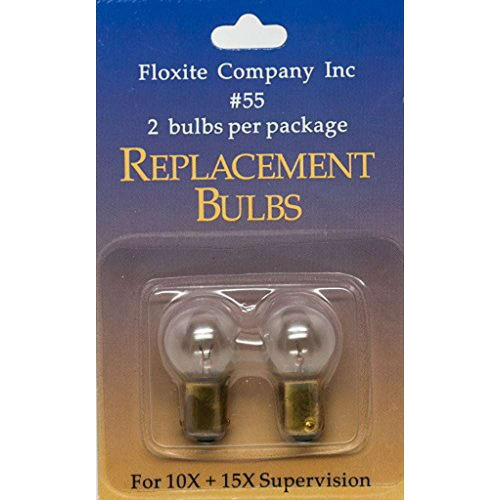 Floxite Replacement Bulbs for 10X + 15X Supervision No.55 Walmart
