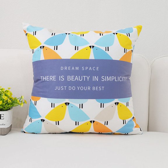 Nordic Style Living Room Pillowcase Modern Simple Ins Printing Small Fresh Sofa Pillowcase Does Not Contain Pillow Core