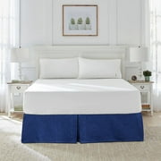 Karin Maki Denim Blue Bed Skirt CA King Three Sided Wrap Around with Easy Fit