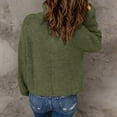 thumbnail image 7 of Sweaters For Women Knit Long Sleeve 1/4 Zip Pullover Turtleneck Casual Classic Solid Color Sweater M Womens Sweaters, 7 of 7