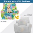 thumbnail image 4 of Kuiaobaty Monstera Pattern Recliner Chair Cover with Pocket Breathable Reclining Sofa Slipcover Washable Recliner Couch Cover Washable Reclining Slipcover for Living Room, 4 of 8