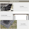 thumbnail image 5 of Outsunny 10' x 10' Retractable Pergola Gazebo, Aluminum Frame, 5 of 9