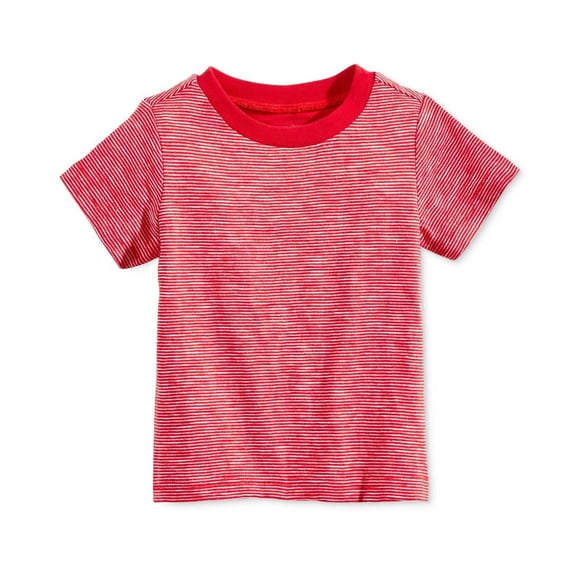 First Impressions T-Shirts Rayés en Coton pour Bébés Rouge, 12 Mois