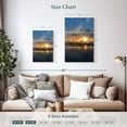 thumbnail image 3 of Elephant Stock Miami Marina At Sunset Wall Art - Vertical Multi Panel Canvas - Living Room Wall Decor - Nautical Multi Panel - Gray And Orange Decor - 14" x 23", 3 of 4