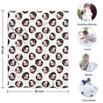 thumbnail image 4 of White Cow Oval Face Pattern Blanket,Comfortable Soft Flannel Throw Blanket,All Season,Warm Lightweight Blankets for Sofa Bed Couch Living Room Chair,30"x40", 4 of 4