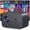 Black, variant on AMBLER 4K Projector with WiFi and Bluetooth, 20000L Native 1080P Outdoor Portable Movie Video Projector