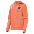 thumbnail image 2 of Women's-Antigua  Heather Orange New York City FC Fleece Full-Zip Seeker Hoodie, 2 of 3