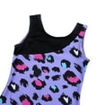 thumbnail image 4 of CHICTRY Kids Girls Cartoon Prints Gymnastics Leotard Dance Unitard,Sizes 4-14 Purple L, 4 of 5
