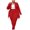 Red, variant on Sentmoon Women's 2 Piece Sets Plus Size Long Sleeve V Neck Cardigan and Fitted Pants Set Casual Fall Winter Loungewear Travel XL-XXXXXL