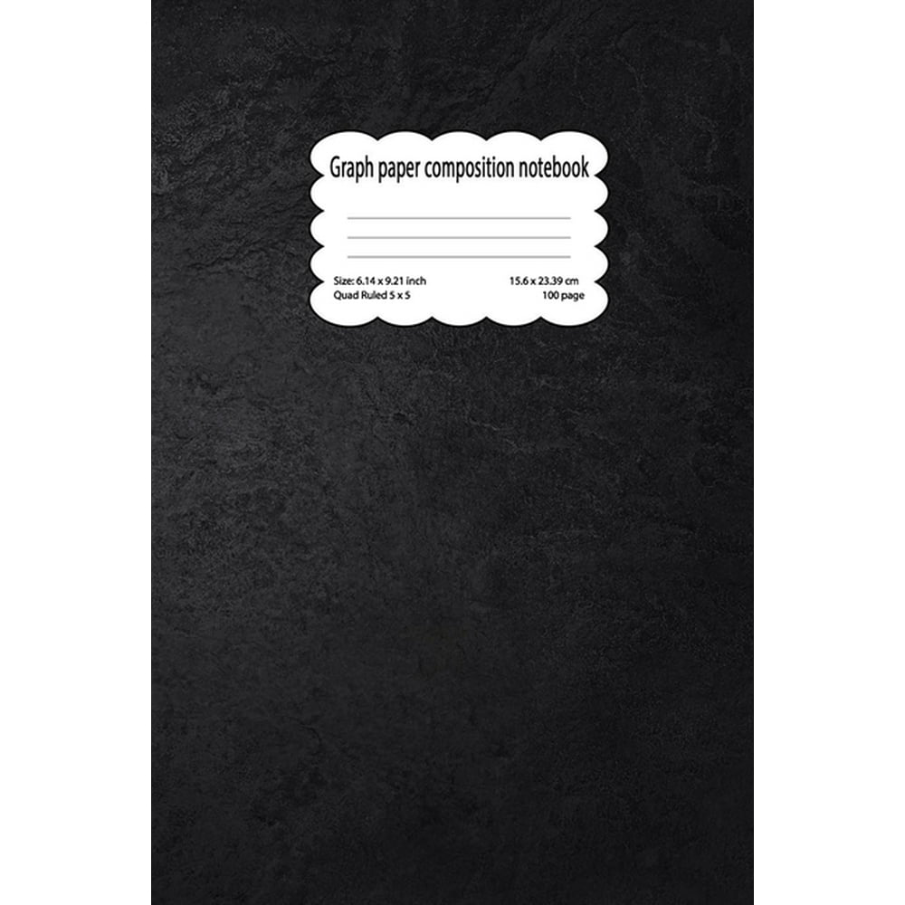 Graphing paper composition notebook 5 squares per inch 6 14 x 9 21 