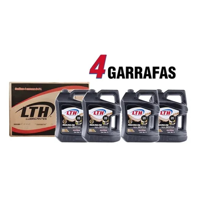 Aceite Sintético para Motor 5W30 API SN 5 L LTH Max Pro Tec – Pack 4 Garrafas