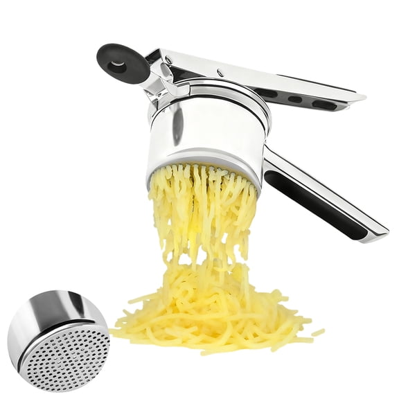Januofit Large 15 oz Potato Ricer, Stainless Steel Potato Ricer for Making Mashed Potatoes, Easy to Clean and Dishwasher Safe, Suitable for Pumpkin, Sweet Potato, Baby Food