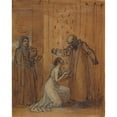 thumbnail image 3 of Robert Smirke 20x24 Black Modern Framed Museum Art Print Titled - Capulet Railing at His Daughter, Juliet (1825), 3 of 5
