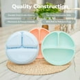 thumbnail image 6 of Baby Plates and Bowls with Spoon Sets for Toddlers - 100% Silicone Dinnerware, Divided Design for Picky Eaters, Microwave & Dishwasher Friendly, Weaning Supplies & Feeding Essentials, 6 of 8
