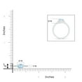 thumbnail image 3 of ANGARA Natural Oval Aquamarine Solitaire Ring with Diamonds in 14K White Gold for Women (Size-6x4mm) | March Birthstone, Birthday, Anniversary, Jewelry Gift for Women | Natural Aquamarine Ring, 3 of 7