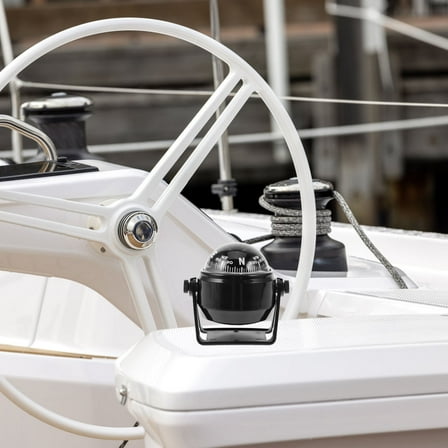 FESTFENDS 1Pcs Led Light Marine Compass for Boats and Ships with Dashboard Mount