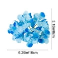 thumbnail image 3 of Elainilye Blue Artificial Hydrangea, 3-Pack Fake Flower Heads, Realistic Floral -s, for Wreath Making Wedding Home Decor, Sky Blue, 3 of 7