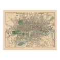 thumbnail image 6 of HISTORIX 1853 London England Map Vintage Poster Wall Art Print, 24 x 36 Inch, 6 of 8