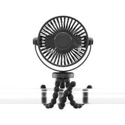 Baby Stroller Fan, Portable Fan 2000mAh, Clip on Fan for Baby, Mini Desk Hanging Fan Battery Rechargeable Personal Fan for Stroller, Car Seat, Treadmill, Camping
