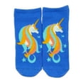 thumbnail image 3 of Wonder Nation, Girls Unicorn No-Show Socks, 1-Pack, Sizes S-L, 3 of 6