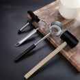 thumbnail image 5 of Suodoka Premium Stainless Steel Coconut Opener Kit – Puncher, Cutter, Rubber Hammer, Straw & Mat for Easy Coconut Water & Meat Extraction, 5 of 7