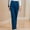 Blue, variant on Qulqfy Jeans for Women Blue Petite Slim Fit Denim Jeans Wide Leg High Waisted Stretchy Pants for Women