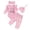 Pink, variant on vigerkar New To The Crew Baby Girl Outfit Newborn Coming Home Outfits Ribbed Romper Bodysuit Floral Pants Set (Pink, 3-6 Months)