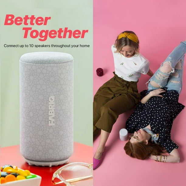 Haut-parleur Intelligent Bluetooth et WiFi Portable avec Amazon Alexa Activé par Voix par FABRIQ Chorus: Connectivité Sans Fil